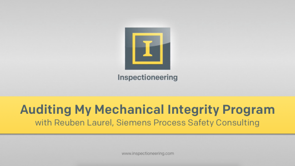 Auditing My Mechanical Integrity Program